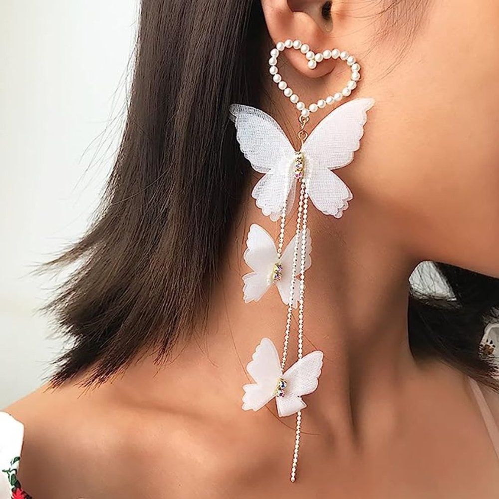 ♥Zara Butterflies Heart Earrings ♥